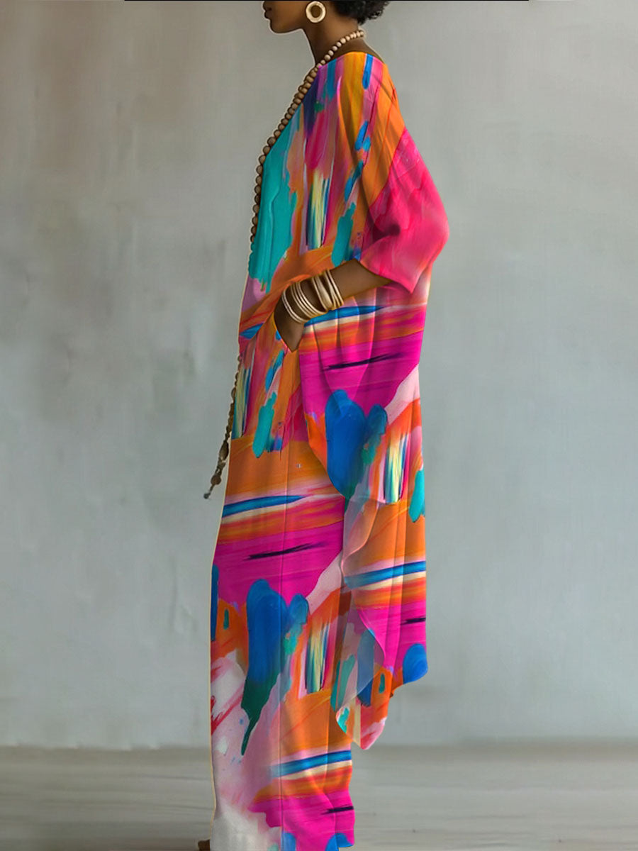 Elegant Artistic Print Two-piece Set