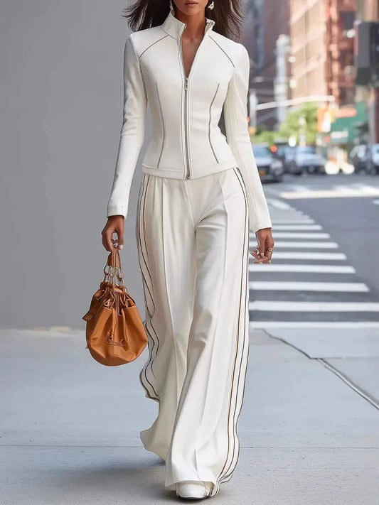 Women's Slim-fit Casual Sports Long-sleeve Suit